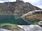 Laguna churup in cordillera blanca in peru