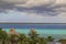 Laguna de Bacalar Lagoon pier in Quintana roo Mexico