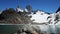 Laguna de los tres is a small glacial lake at mount Fitzroy