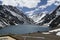 Laguna del Inca is a lake in the Cordillera region, Chile, near the border with Argentina. The lake is in the Portillo region