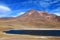 Laguna Miniques, one of the amazing blue lagoon located in the altiplano of Antofagasta region, northern Chile