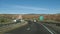 Laguna, NM exit on I-40 with divided highway and traffic