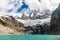 Laguna Sucia lake and Fitz Roy mountain