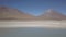 laguna verde and blanca in the Andes near volcano Licancabur