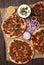 Lahmacun, turkish meat pizza