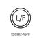 Laissez-faire icon. Trendy modern flat linear vector Laissez-faire icon on white background from thin line Business collection