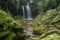 Laitmawsiang Waterfall Garden of Cave near Cherrapunjee,Meghalaya,India