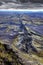 Lakagigar volcanic craters chain landscape view, Iceland