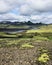 Lakagigar volcanic valley in Iceland National park Skaftafell