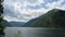 Lake achen surrounded by mountains in Tirol Austria