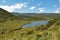 Lake against a Mountain background, Mount Kenya National Park