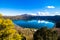 Lake Albano, a volcanic crater lake near Rome, Italy