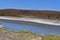 Lake in the andes atacama desert landscape chile