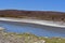 Lake in the andes atacama desert landscape chile