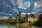 Lake Annecy and Chateau de Duingt Duingt Castle, Haute-Savoie, France