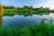 Lake and Antipatris Fort Binar Bashi, Yarkon Tel-Afek National Park