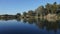 Lake at Antipatris Fort Binar Bashi, Yarkon Tel-Afek National Park in the morning