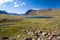 Lake in Arabel valley. Tien Shan