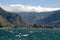 Lake Atitlan with Sierra Madre mountains