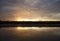 Lake Baltis Sunset Orange Sky