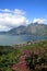 Lake Batur in the crater of the volcano, Indonesia