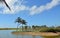 The lake on the beach Orla de Atalaia in the capital,Aracaju,Sergipe