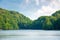 lake among beech forest of vihorlat mountains.