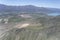 Lake Benmore and mt. St.Cuthbert range barren slopes, near Omarama, New Zealand