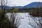 Lake, Bird and Mountains