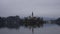 Lake Bled Church Island Morning Clouds