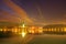 Lake Bled, Island Bled and church Assumption of the Virgin Mary , Slovenia - night view