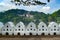 Lake Bogambara in the city of Kandy. Sri Lanka.