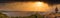 Lake Bracciano sunset panorama