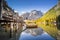 Lake Braies - Lago di Braies. Dolomiti Mountains, Italy
