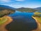 Lake Buffalo aerial view. Alpine Shire, Victoria, Australia