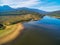 Lake Buffalo aerial view. Alpine Shire, Victoria, Australia
