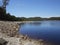 Lake Burbury Tasmania - Blue water reflecting the blue sky