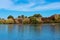 Lake Burley Griffin with Bowen park in autumn. Canberra, Austral