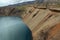 Lake in the Caldera volcano Ksudach. South Kamchatka Nature Park.