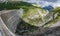 Lake of Cancano dam top view - Bormio Province of Sondrio