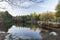 Lake Castineiras, artificial pond located on the Monte Cotorredondo in Spain