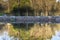 Lake Castineiras, artificial pond located on the Monte Cotorredondo in Spain