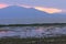 Lake Chapala and Mountains at Sunset