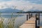 Lake Chiemsee in the bavarian Chiemgau alps