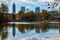 Lake Clara Meer and Midtown Atlanta, USA