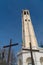 LAKE COMO, ITALY/EUROPE - FEBRUARY 21 : Volta Lighthouse at Lake