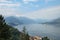 Lake Como, panoramic view of the lake on a summer day, Italy