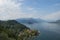 Lake Como, panoramic view of the lake on a summer day, Italy