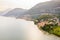 Lake Como IT, Santa Maria Rezzonico, aerial