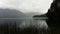Lake Correntoso Patagonia foggy